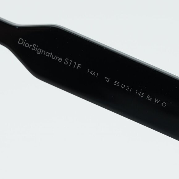 Dior DIORSIGNATURE S11F 14A1 Sunglasses Black Square Frame, Grey Lenses main image 9